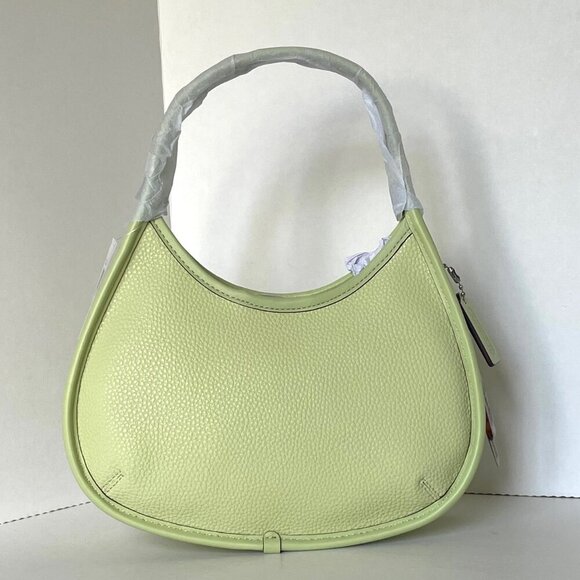 Coach Ergo Bag Coachtopia Pale Lime Pebbled Leather Shoulder Bag 90s CK112 - Picture 7 of 9